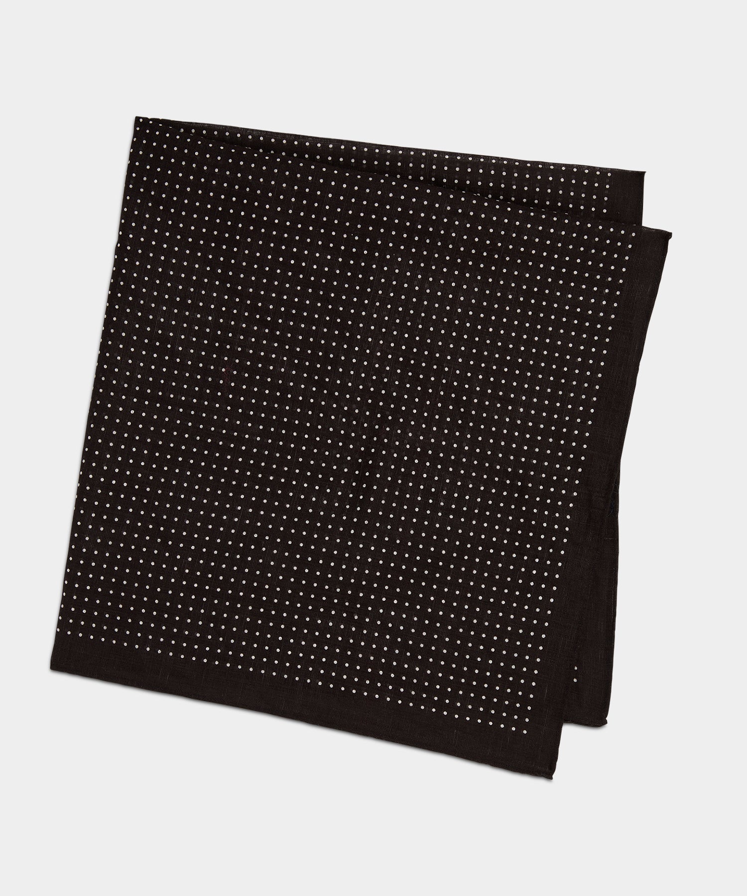 Todd Snyder Italian Neckerchief in Dark Brown Dot Dark Brown