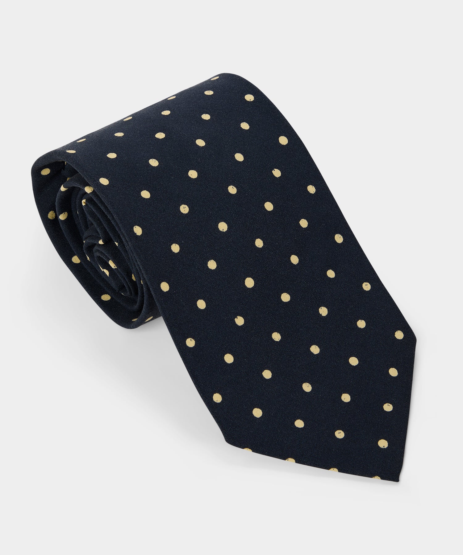 Todd Snyder Italian Silk Tie in Navy Big Dot Navy