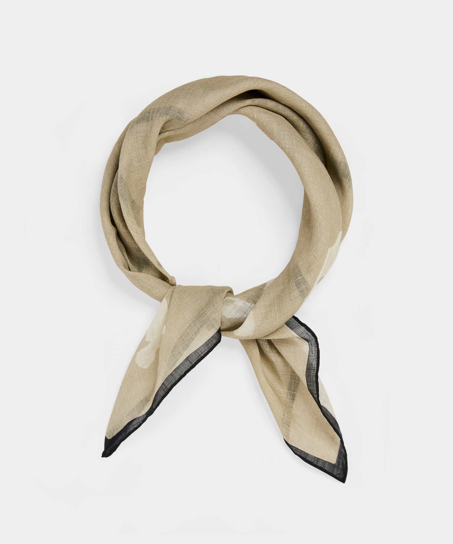 Todd Snyder Italian Neckerchief in Beige Bird Beige
