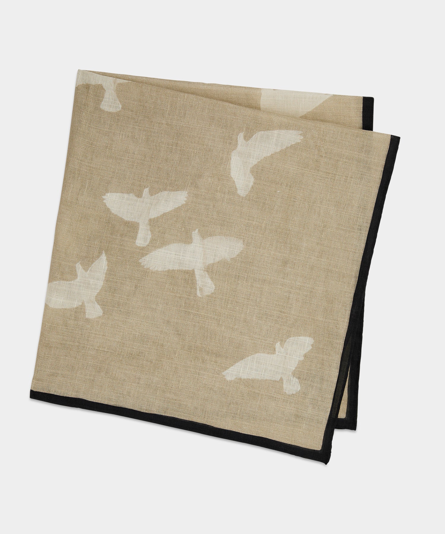 Todd Snyder Italian Neckerchief in Beige Bird Beige