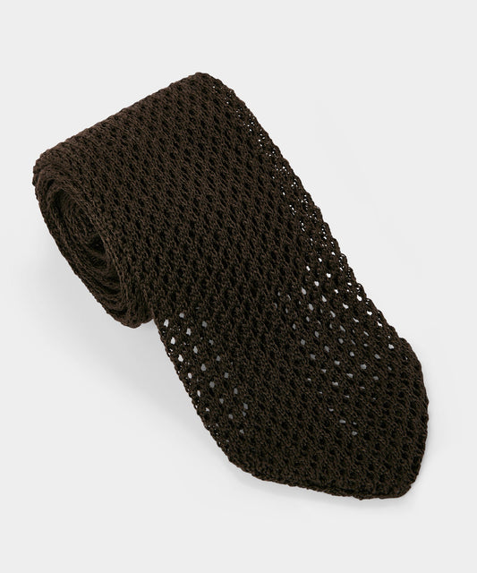 Todd Snyder WIde Point Knit Tie in Dark Green Dark Green
