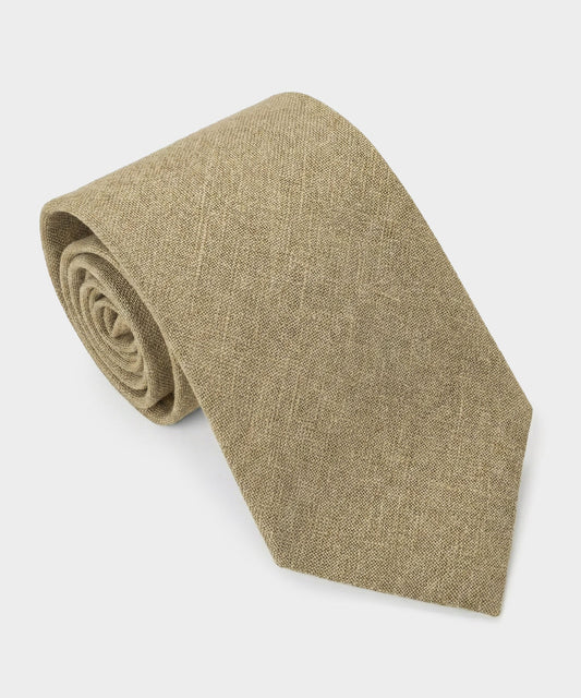 Todd Snyder Linen Tie in Oatmeal Oatmeal