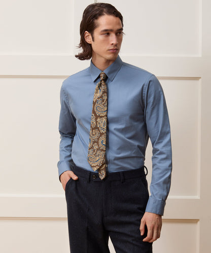 Todd Snyder Italian Silk Tie in Brown Paisley Brown