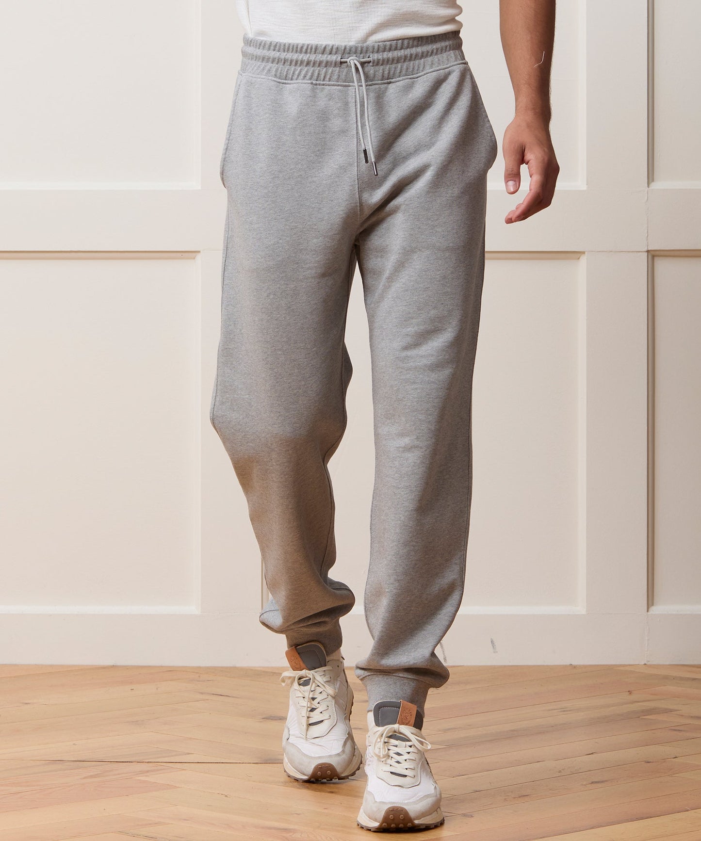 Todd Snyder Portuguese Terry Sweatpant in Light Gray Mix Light Grey Mix