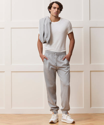 Todd Snyder Portuguese Terry Sweatpant in Light Gray Mix Light Grey Mix