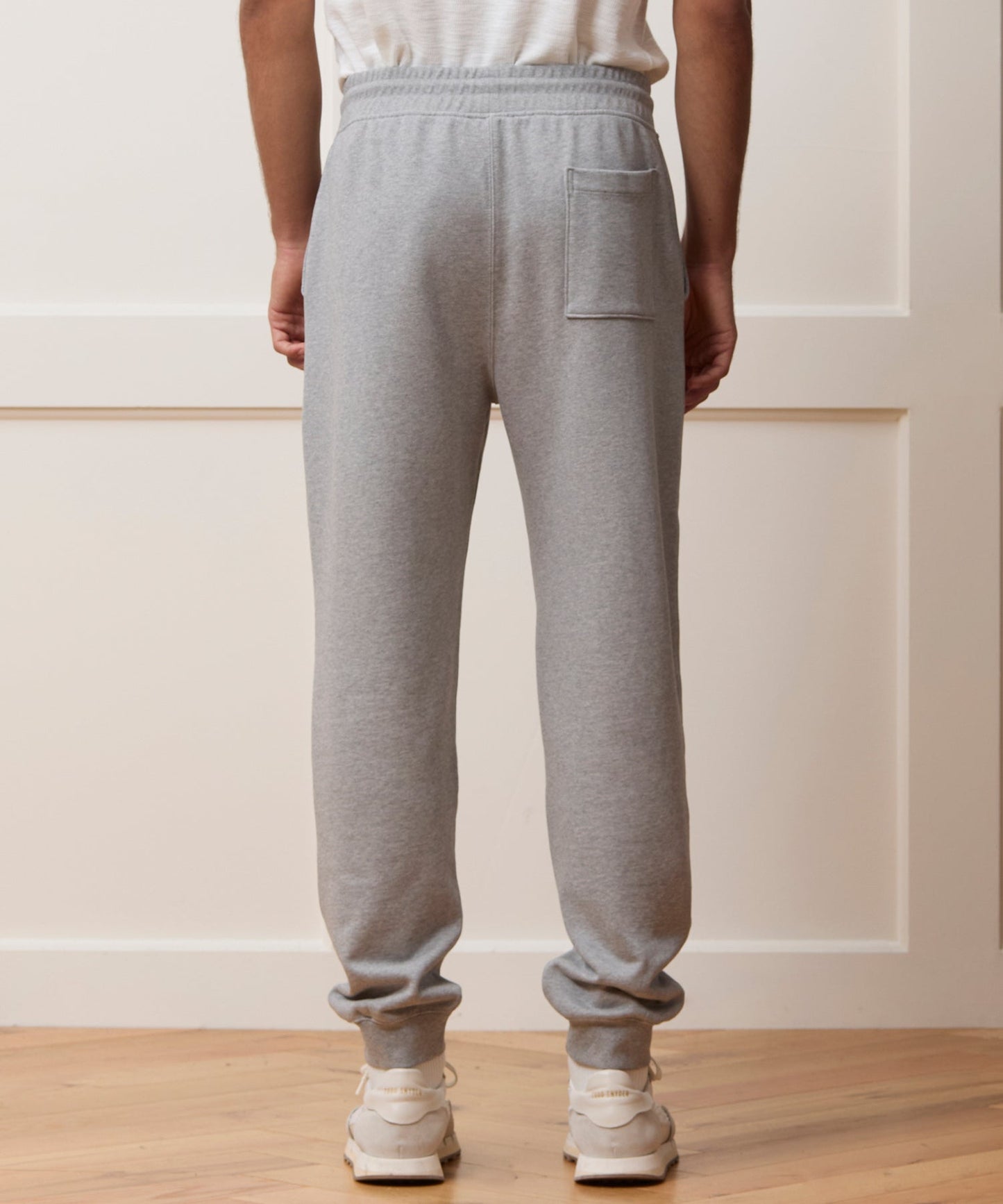 Todd Snyder Portuguese Terry Sweatpant in Light Gray Mix Light Grey Mix