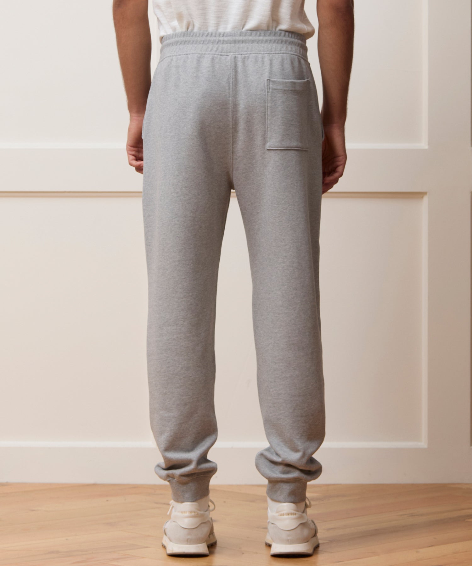 Todd Snyder Portuguese Terry Sweatpant in Light Gray Mix Light Grey Mix