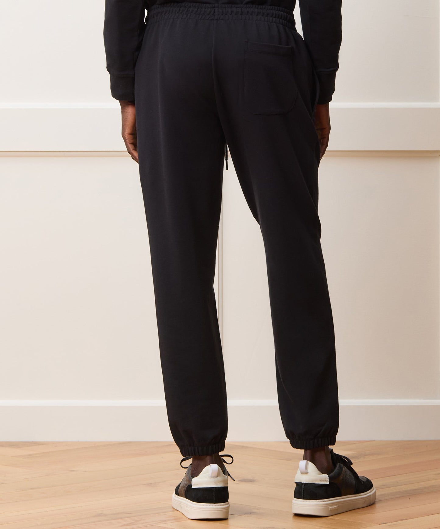 Todd Snyder Travel Terry Jogger in Black Black