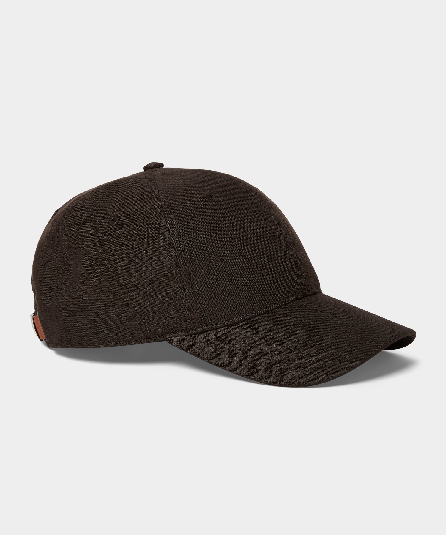 Todd Snyder Linen Dad Cap in Caviar Caviar