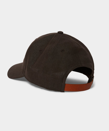 Todd Snyder Linen Dad Cap in Caviar Caviar