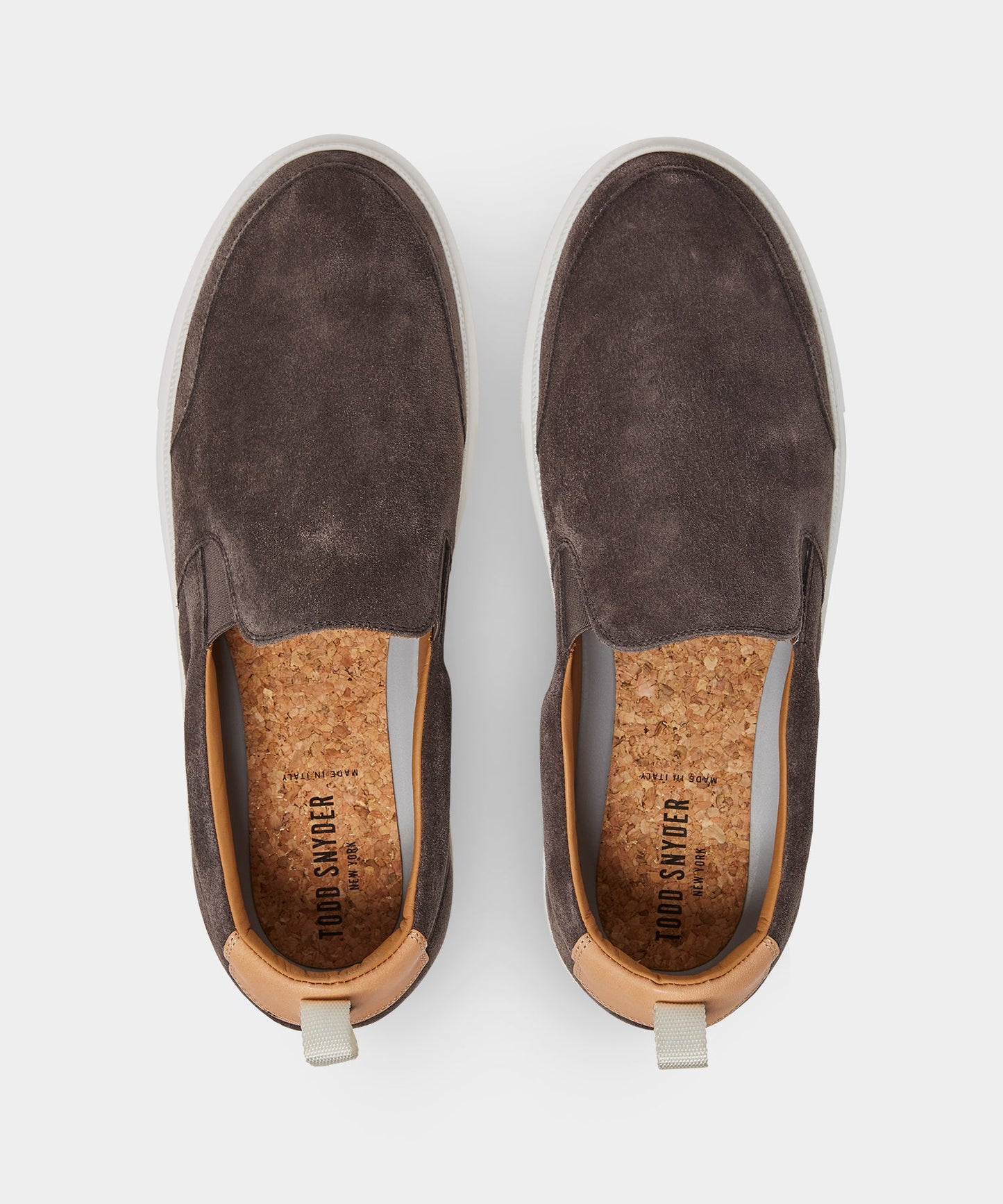 Todd Snyder Tuscan Slip-On Sneaker in Charcoal Charcoal