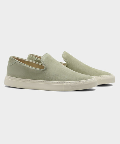 Todd Snyder CQP Jetty Slip-On Sneaker in Sage Sage