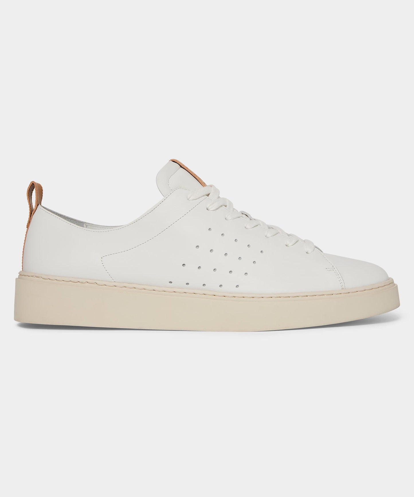 Todd Snyder Porto Suede Court Sneaker in White White