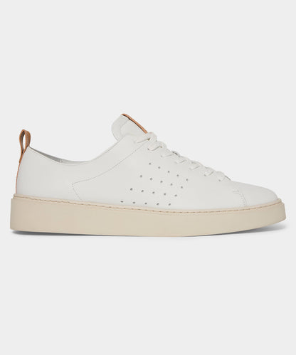 Todd Snyder Porto Suede Court Sneaker in White White