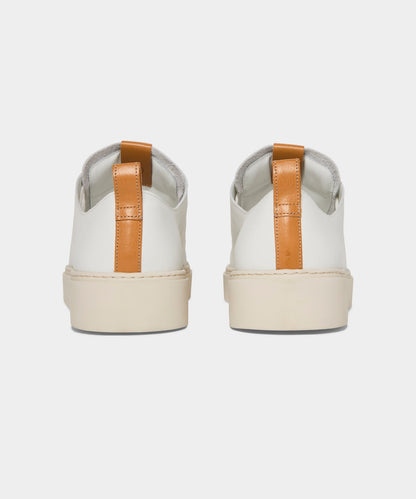 Todd Snyder Porto Suede Court Sneaker in White White