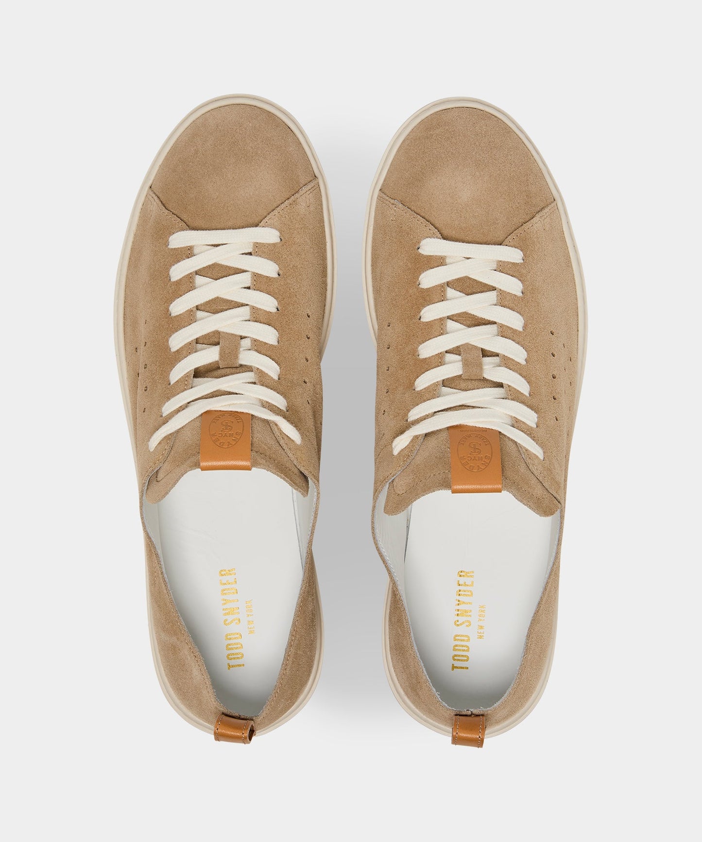 Todd Snyder Porto Suede Court Sneaker in Sand Sand