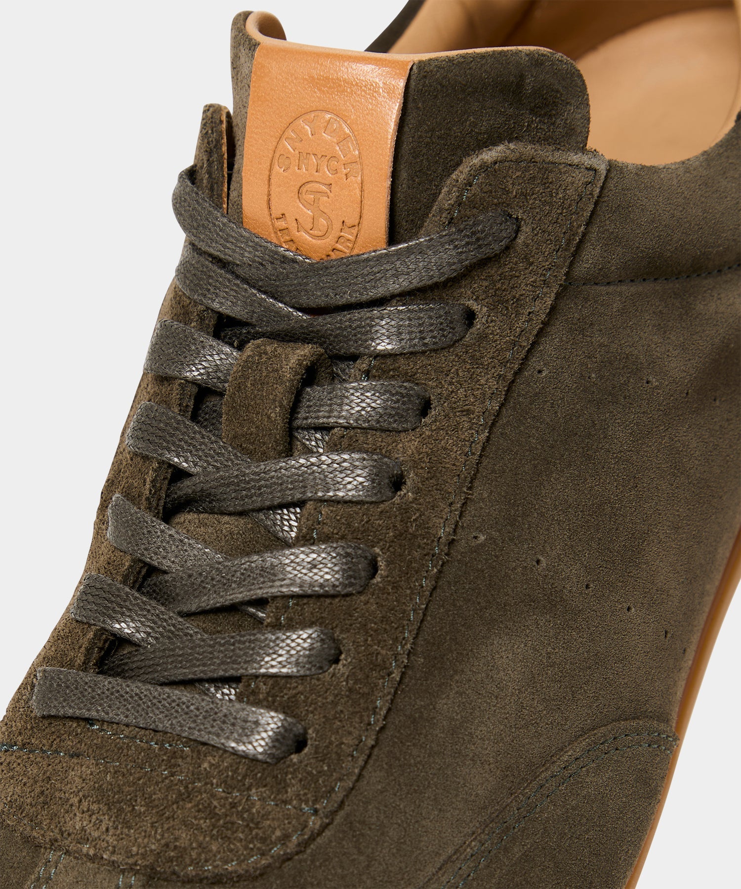 Todd Snyder Porto Suede Sneaker in Mossy Brown Mossy Brown
