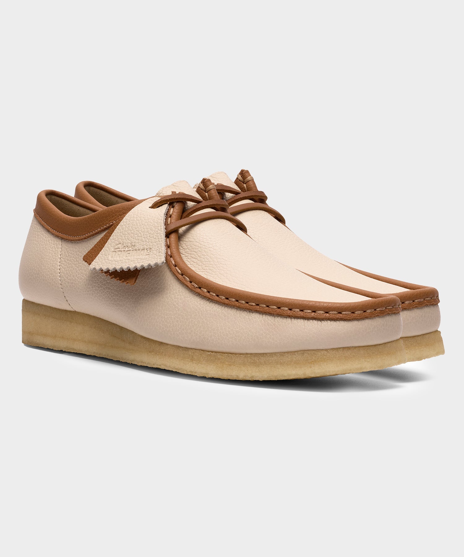 Todd Snyder Leather Wallabee in Cream Cream