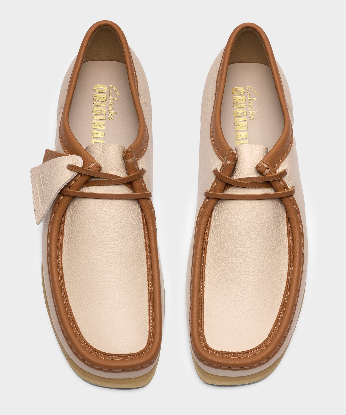 Todd Snyder Leather Wallabee in Cream Cream