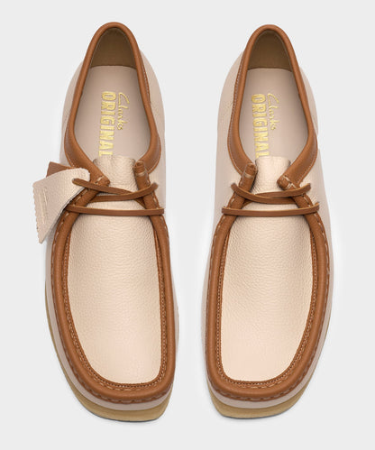 Todd Snyder Leather Wallabee in Cream Cream