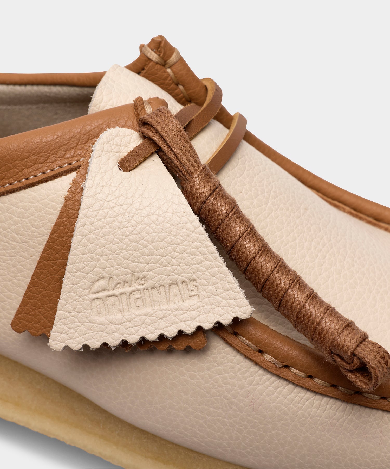 Todd Snyder Leather Wallabee in Cream Cream