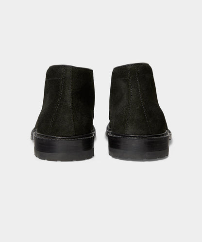 Todd Snyder Alden Chamois Chukka Boot in Black Black
