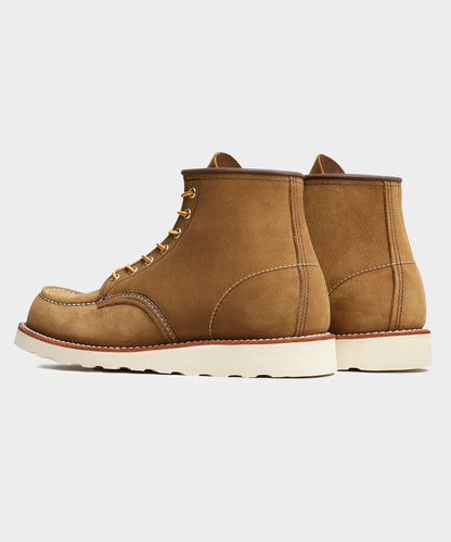 Todd Snyder Red Wing 6-in Classic Suede Moc Boot in Olive Mojave Olive