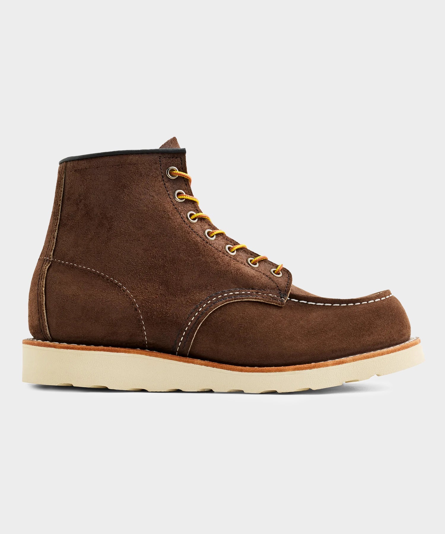 Todd Snyder Red Wing 6-in Classic Suede Moc Boot in Chocolate Brown Dark Brown