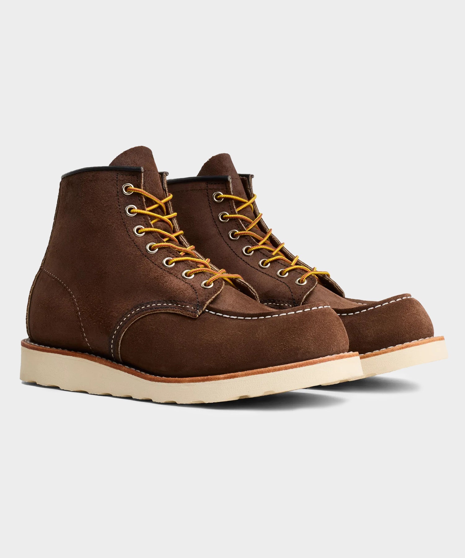 Todd Snyder Red Wing 6-in Classic Suede Moc Boot in Chocolate Brown Dark Brown