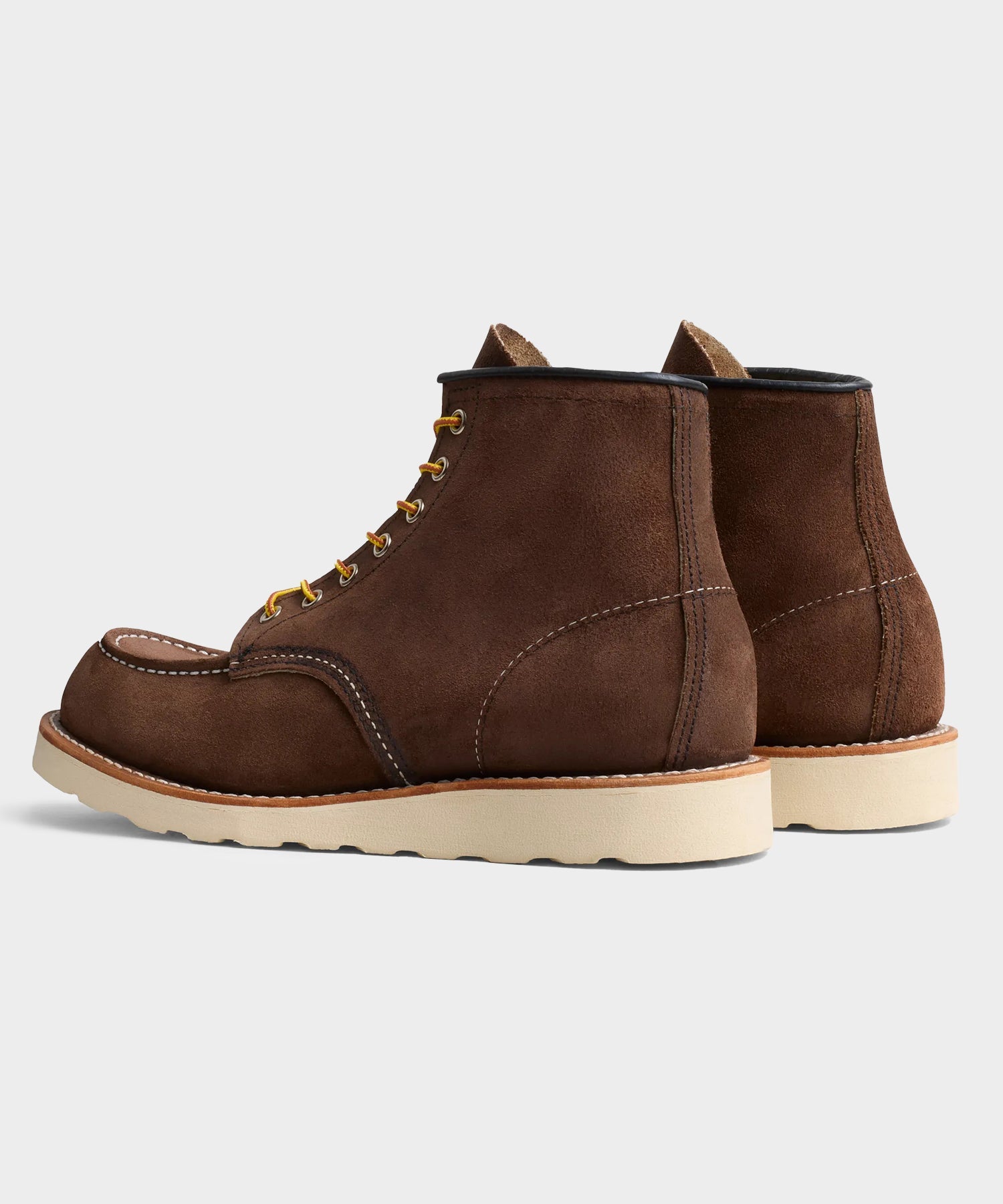Todd Snyder Red Wing 6-in Classic Suede Moc Boot in Chocolate Brown Dark Brown