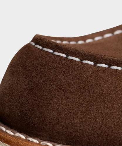 Todd Snyder Red Wing 6-in Classic Suede Moc Boot in Chocolate Brown Dark Brown