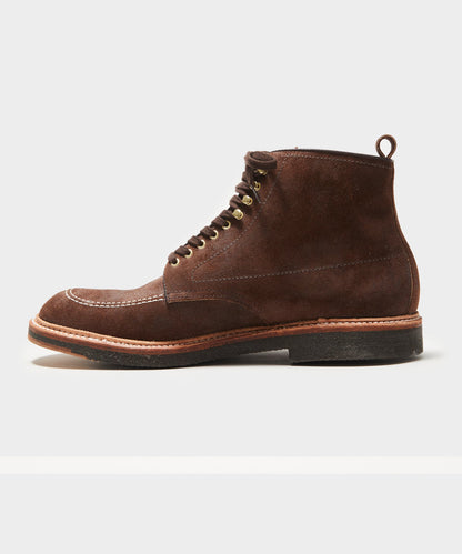 Todd Snyder Todd Snyder x Alden Indy Reverse Chamois Leather Boot in Tobacco Tobacco