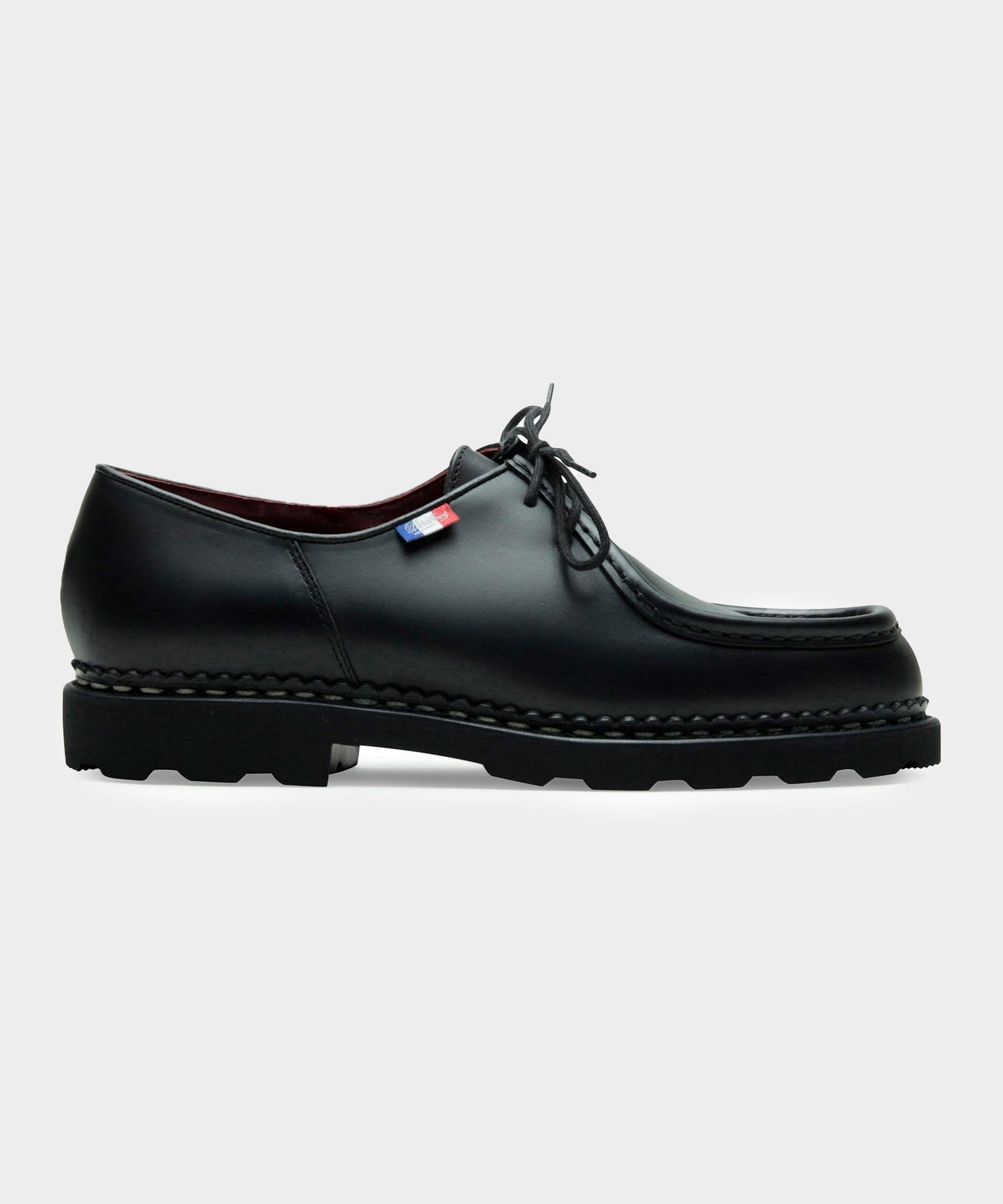 Todd Snyder Paraboot Michael Derby Shoe in Lisse Noir BLACK