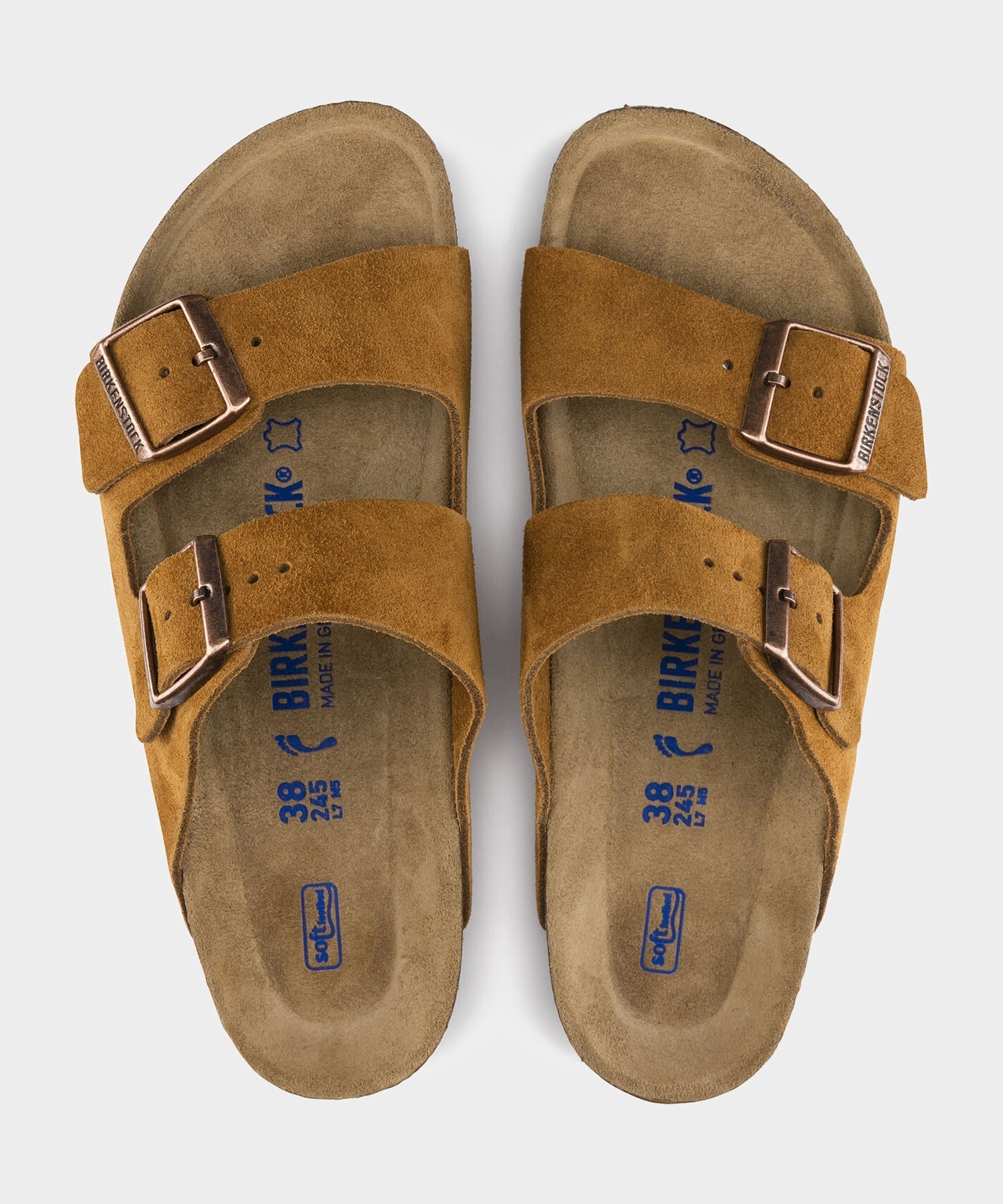 Todd Snyder Birkenstock Arizona Soft-Footbed Sandal in Mink Suede Mink