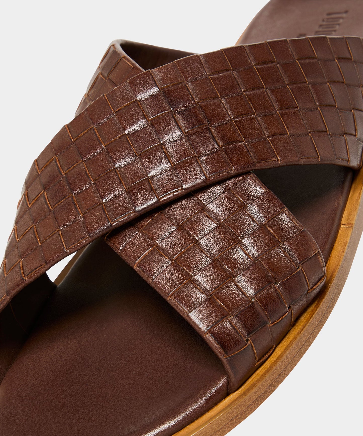 Todd Snyder Porto Woven Leather Sandal in Brown Brown