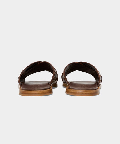 Todd Snyder Porto Woven Leather Sandal in Brown Brown