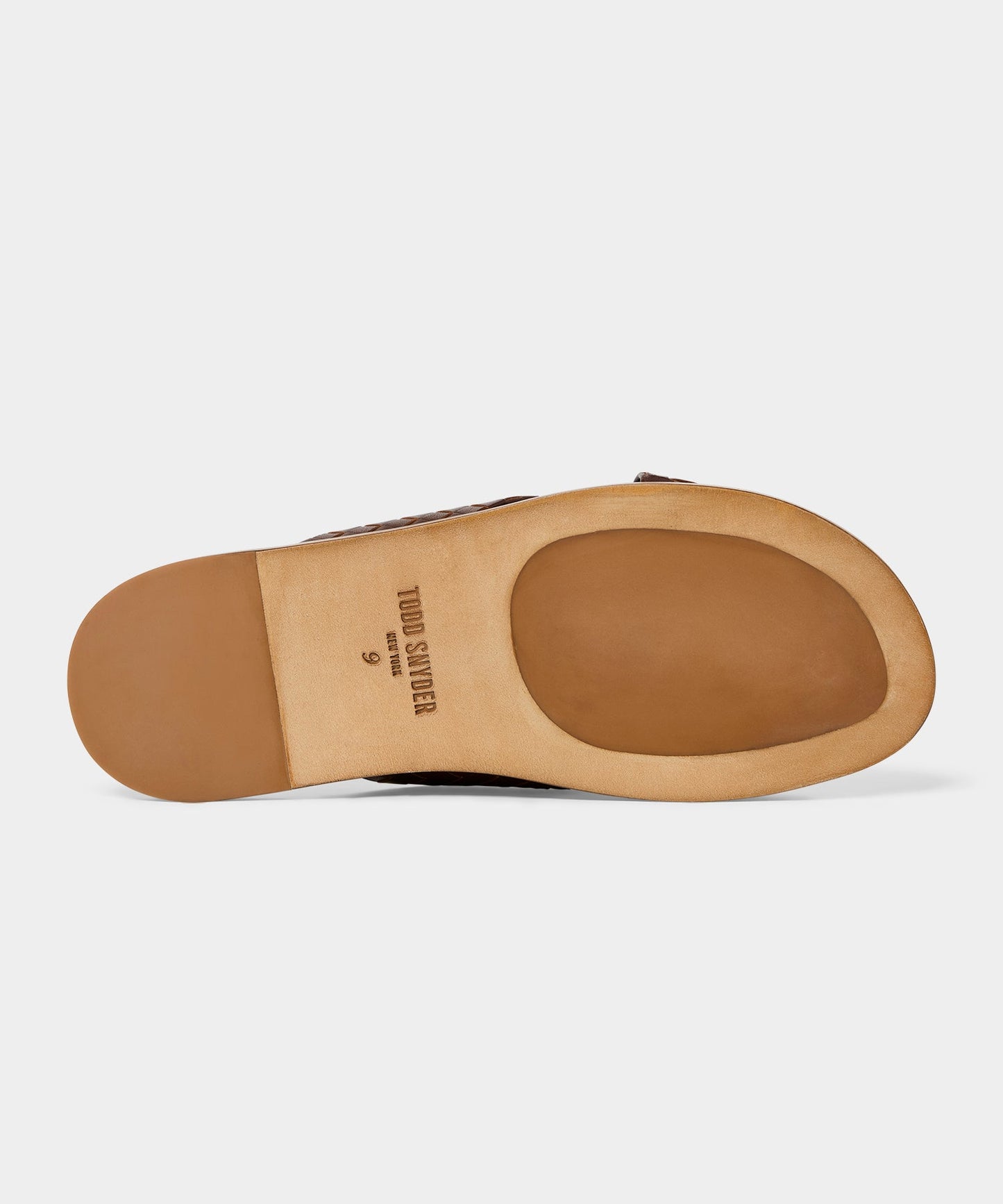 Todd Snyder Porto Woven Leather Sandal in Brown Brown