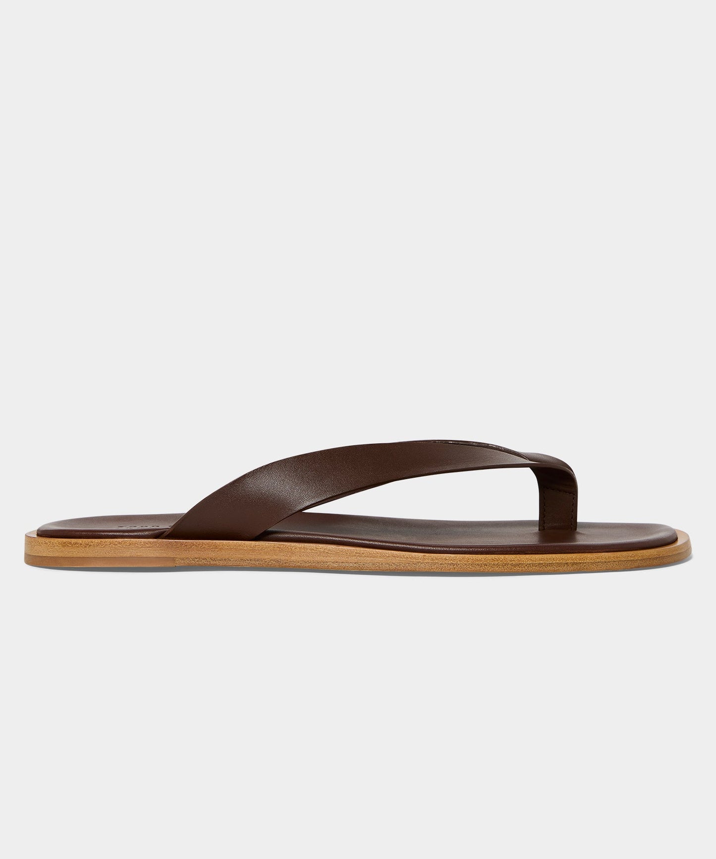 Todd Snyder Porto Leather Thong Sandal in Brown Brown