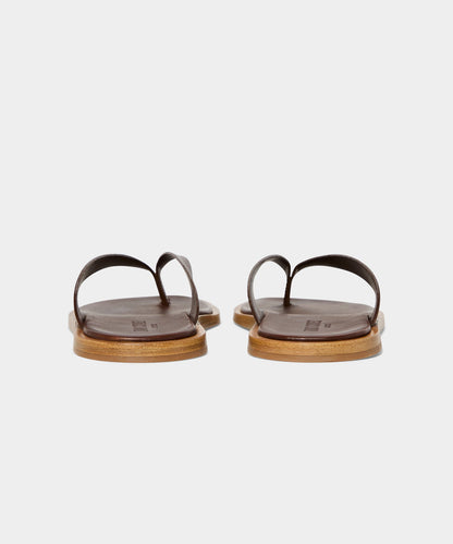 Todd Snyder Porto Leather Thong Sandal in Brown Brown