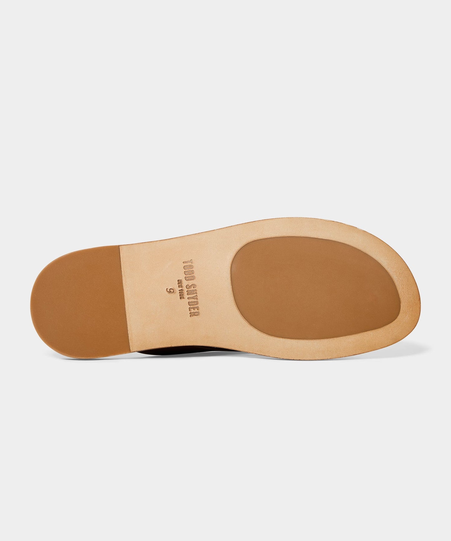 Todd Snyder Porto Leather Thong Sandal in Brown Brown