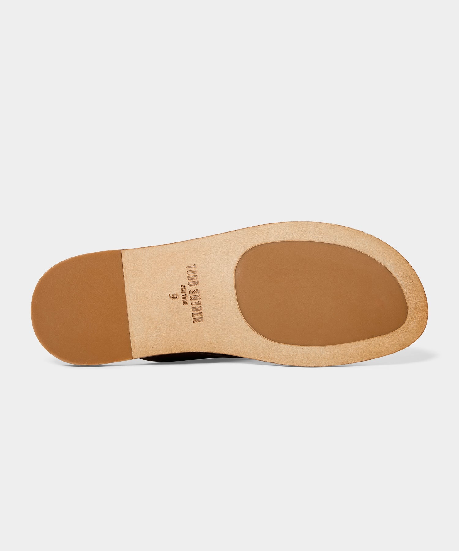 Todd Snyder Porto Leather Thong Sandal in Brown Brown