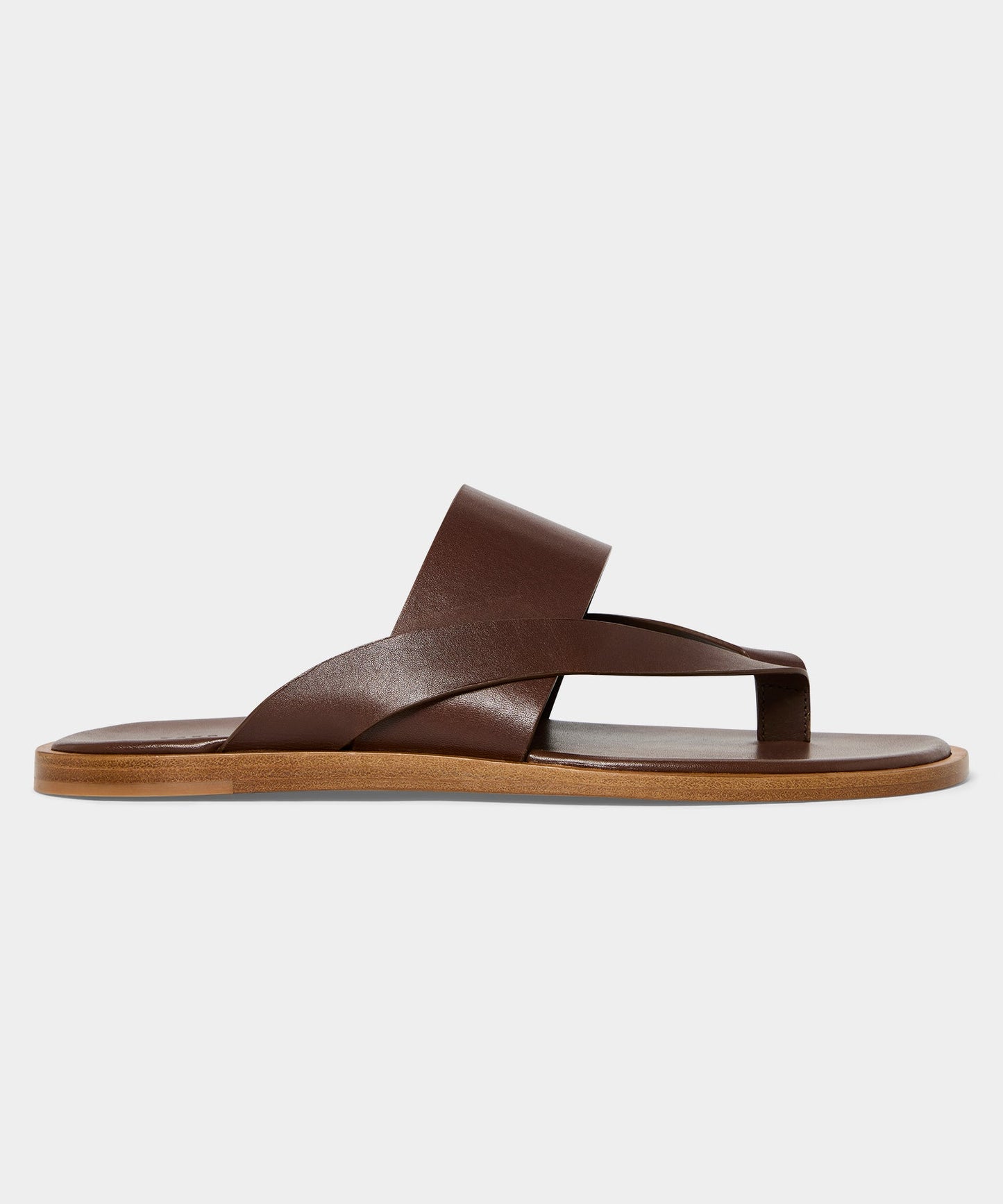 Todd Snyder Porto Leather Crossover Sandal in Brown Brown