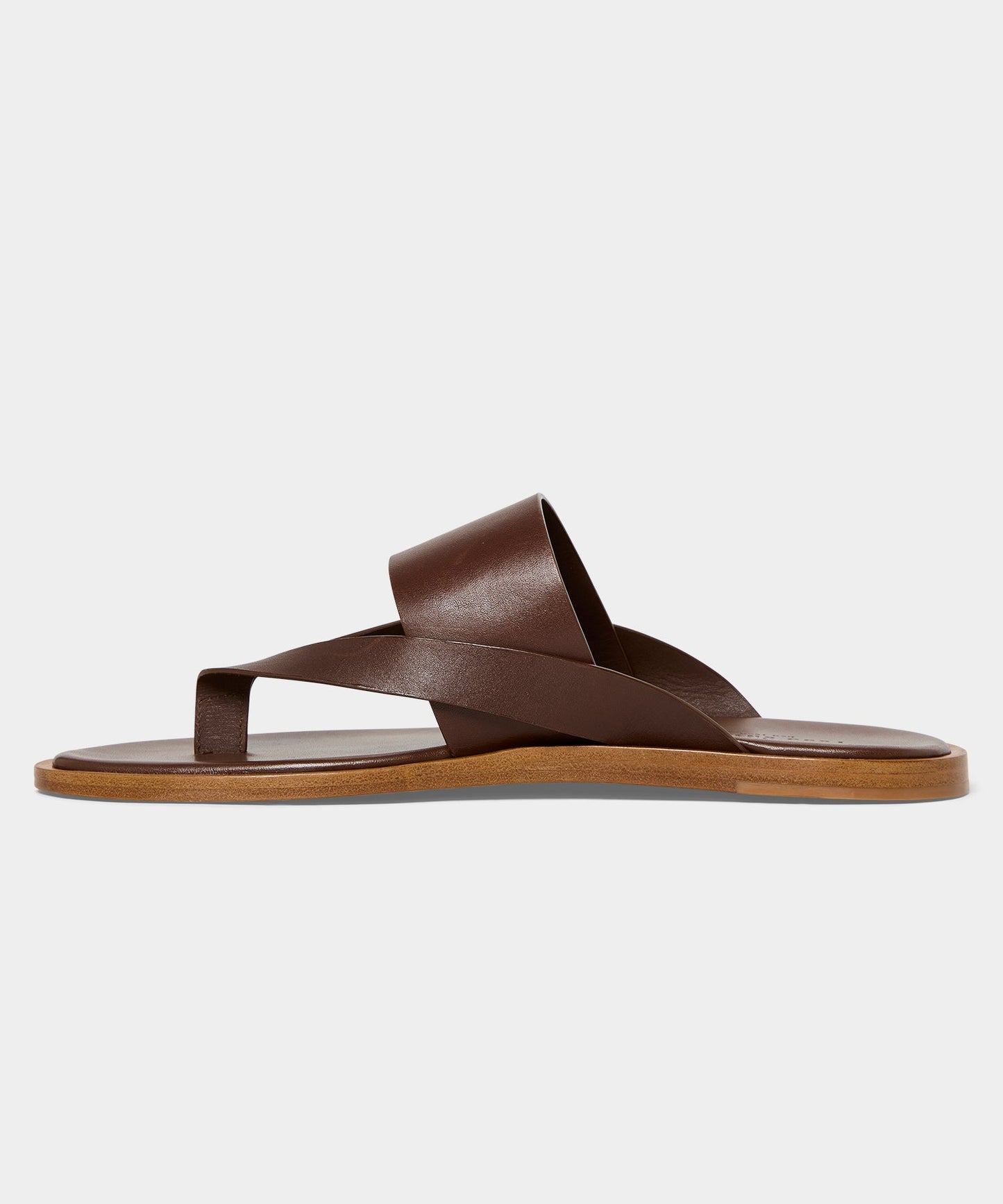 Todd Snyder Porto Leather Crossover Sandal in Brown Brown