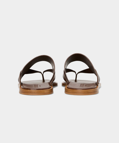 Todd Snyder Porto Leather Crossover Sandal in Brown Brown