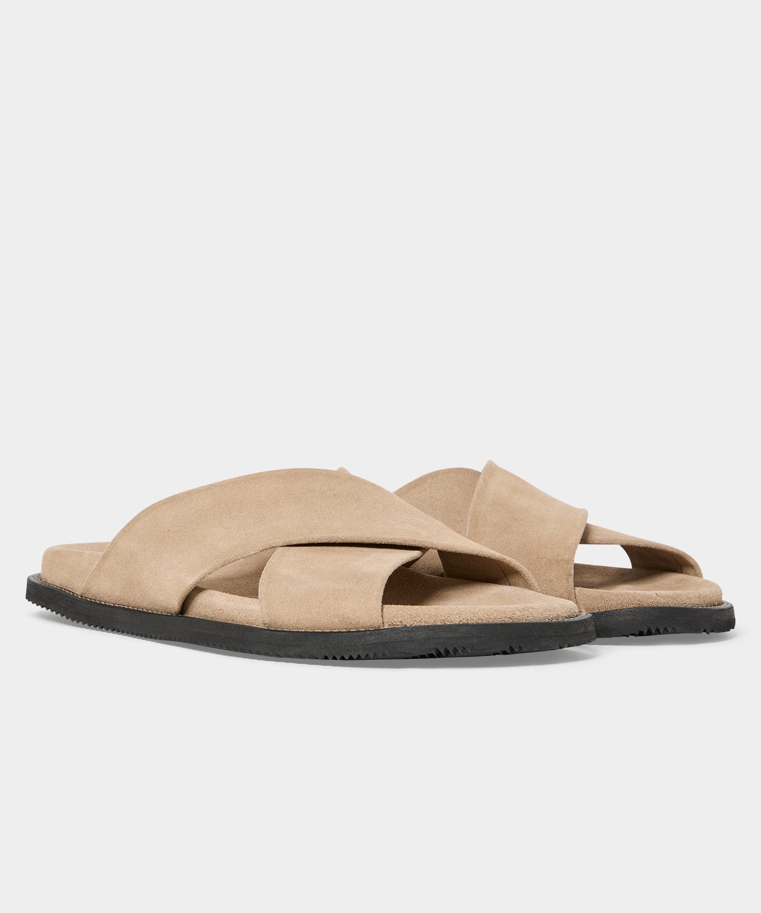 Todd Snyder Nomad Suede Crossover Sandal Sand