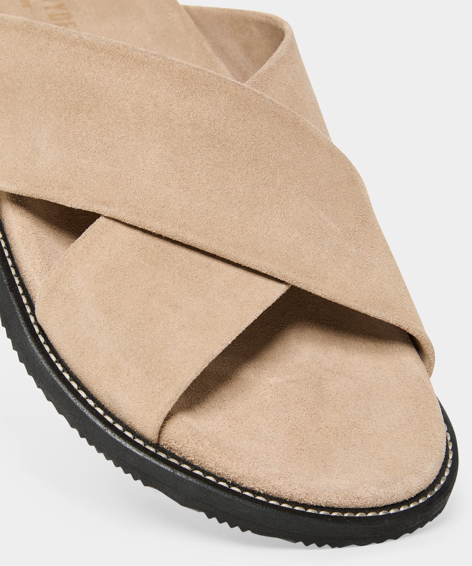 Todd Snyder Nomad Suede Crossover Sandal Sand