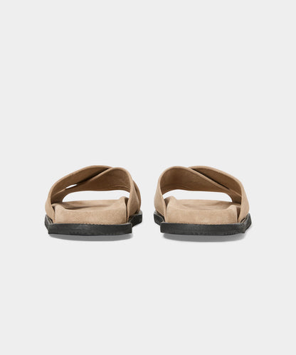 Todd Snyder Nomad Suede Crossover Sandal Sand