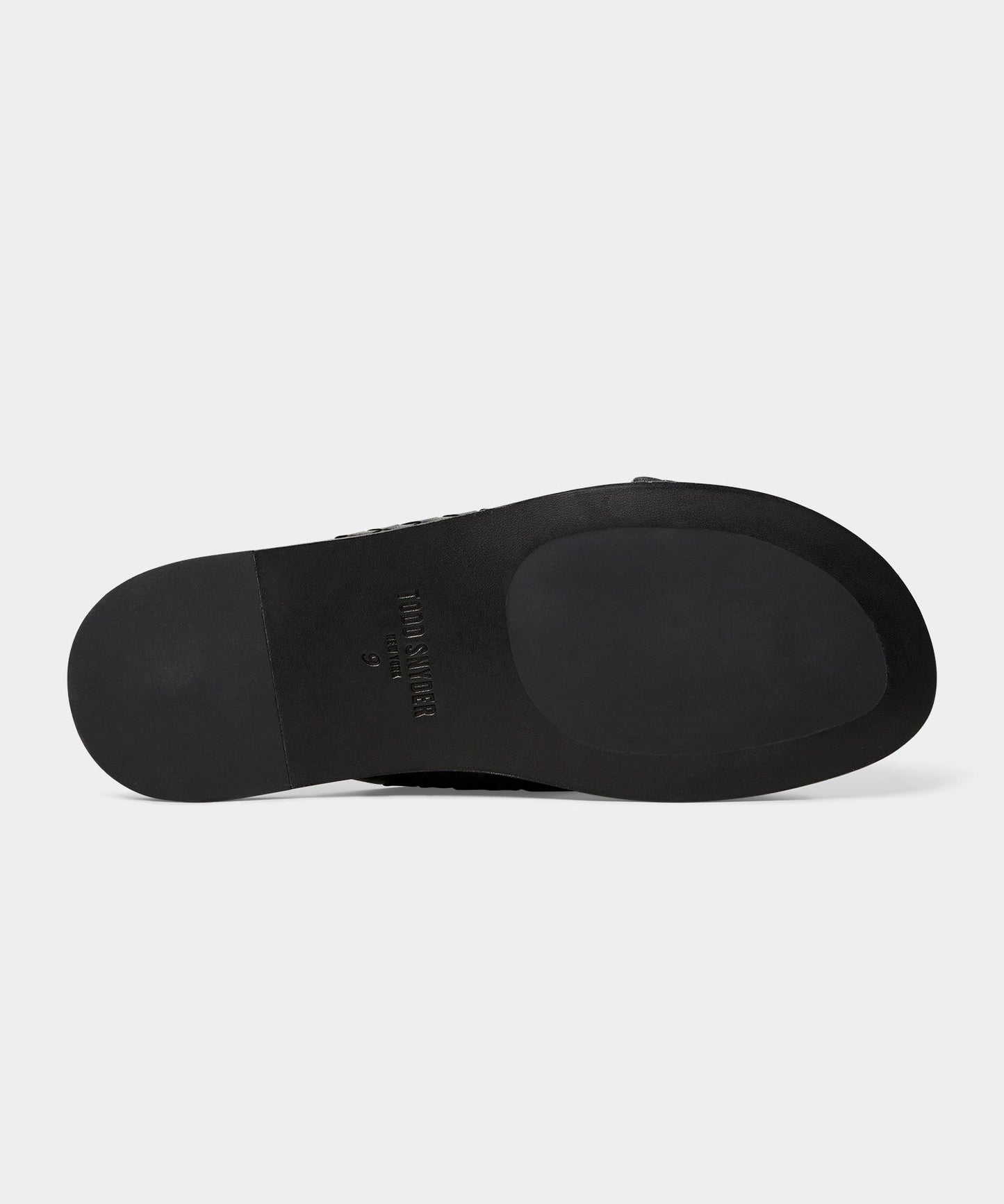 Todd Snyder Porto Woven Leather Sandal in Black Black