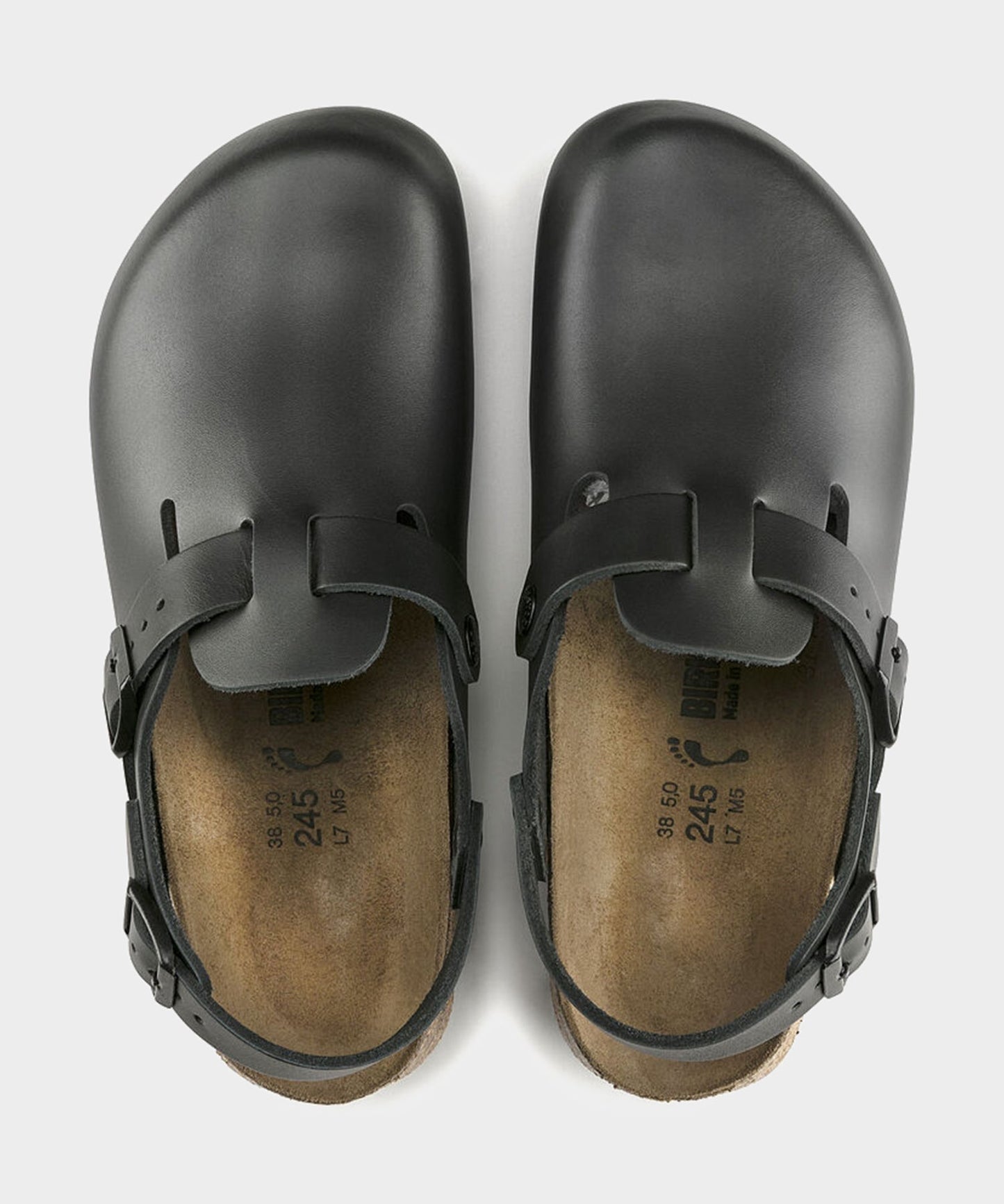 Todd Snyder Birkenstock Tokio Super Grip Clog in Black Leather Black
