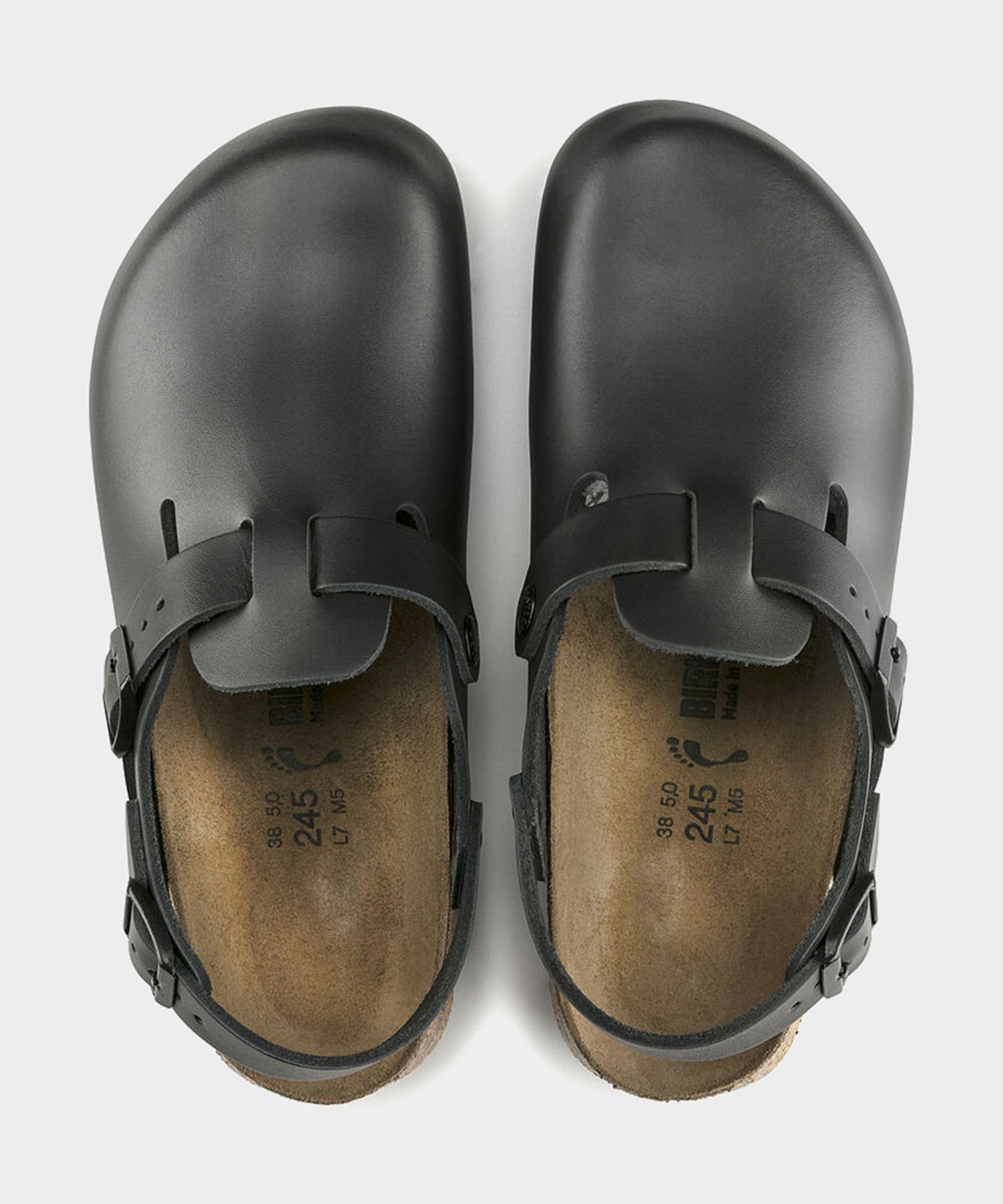 Todd Snyder Birkenstock Tokio Super Grip Clog in Black Leather Black
